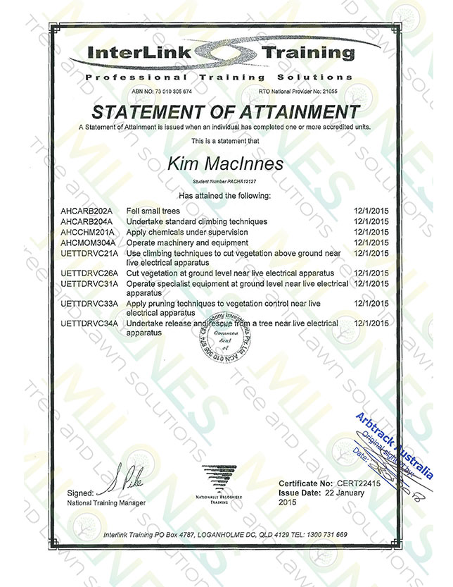 MacInnes--Kim-Certificate-II-ESI-SOA-2015 rev2