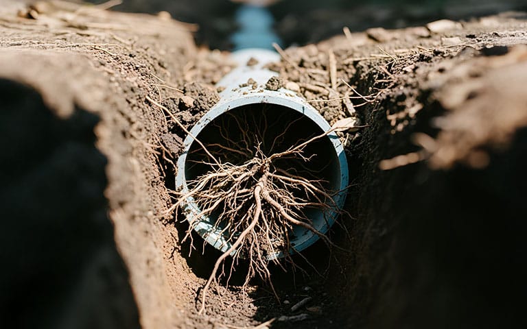 tree root damage pipe