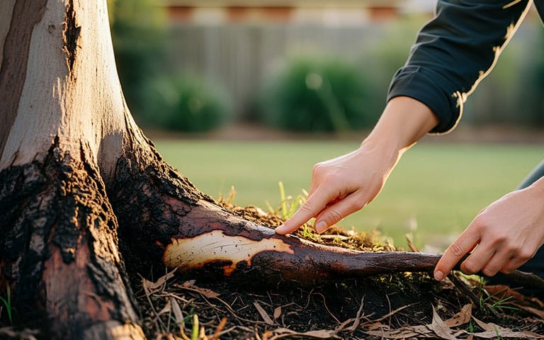 what phytophthora infected roots look like